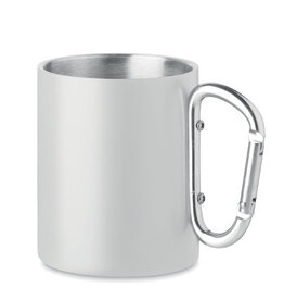 Outdoor mok 300 ml met karabijnhaak Arom met logo bedrukken DeBle