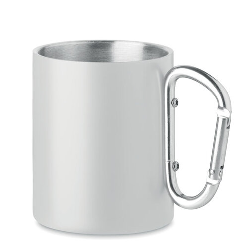 Outdoor mok 300 ml met karabijnhaak Arom met logo bedrukken DeBle
