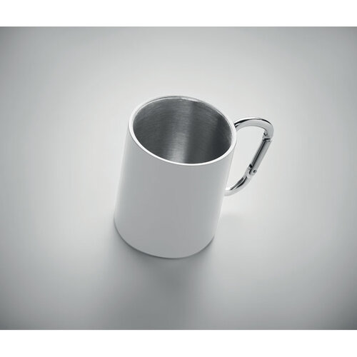 Outdoor mok 300 ml met karabijnhaak Arom met logo bedrukken DeBle