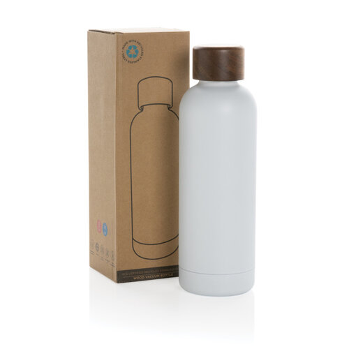 Wood RCS-gecertificeerde gerecycled rvs vacuümfles P435.539 Wood RCS-gecertificeerde gerecycled rvs vacuümfles P435.539