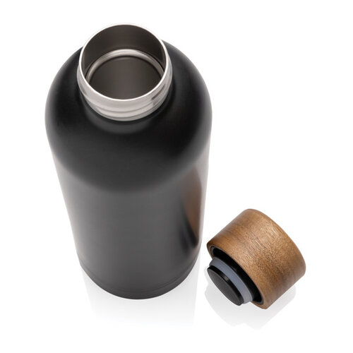 Wood RCS-gecertificeerde gerecycled rvs vacuümfles P435.539 Wood RCS-gecertificeerde gerecycled rvs vacuümfles P435.539