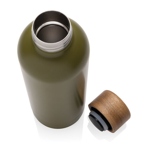 Wood RCS-gecertificeerde gerecycled rvs vacuümfles P435.539 Wood RCS-gecertificeerde gerecycled rvs vacuümfles P435.539