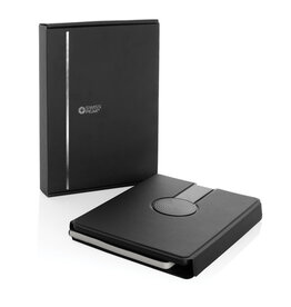 Swiss Peak RCS rPU notitieboek met 2-in-1 draadloze oplader P774.562