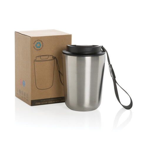 Cuppa gerecycled rvs vacuümbeker met koord P435.025