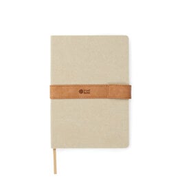 VINGA Bosler RCS recycled canvas notitieboek V77330 met gerecycled canvas, magneetsluiting en 160 gelinieerde pagina's