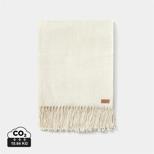 DeBle VINGA Verso deken met geometrisch patroon bedrukken met logo