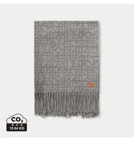 VINGA Verso deken 10201 met geborduurd logo en geometrisch patroon 170 x 130 cm