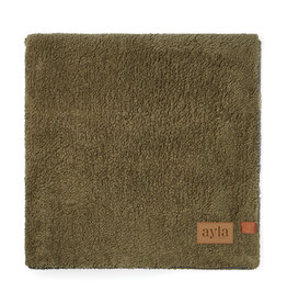 VINGA Maine GRS dubbellaagse deken van gerecycled polyester met gegraveerde PU patch 130 x 170 cm