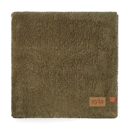 VINGA Maine GRS dubbellaagse deken van gerecycled polyester met gegraveerde PU patch 130 x 170 cm