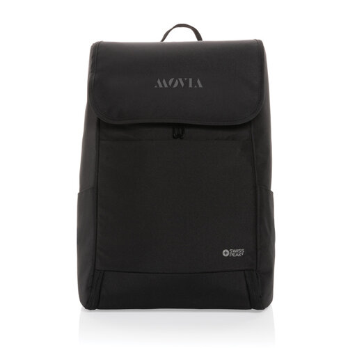 Swiss Peak Fern AWARE™ RPET allover zip 15" laptop rugzak P763.041