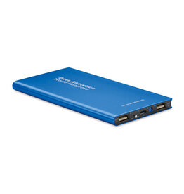 DeBle Powerflat8 8000 mAh aluminium powerbank bedrukken