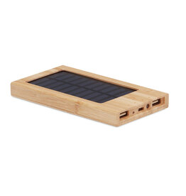DeBle Arena Solar 4000 mAh bamboe zonne powerbank bedrukken