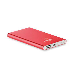 DeBle ultradunne aluminium powerbank 4000 mAh bedrukken