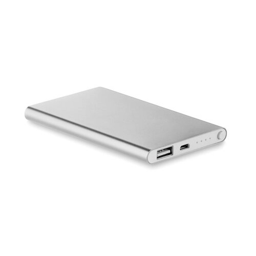 DeBle ultradunne aluminium powerbank 4000 mAh bedrukken