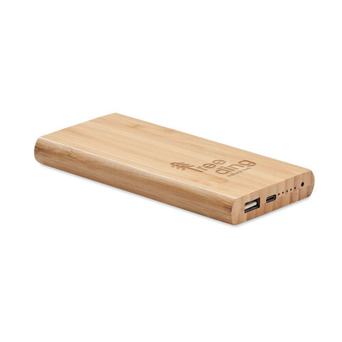 DeBle Arena C Bamboe Powerbank 6000 mAh MO6815 bedrukken met logo