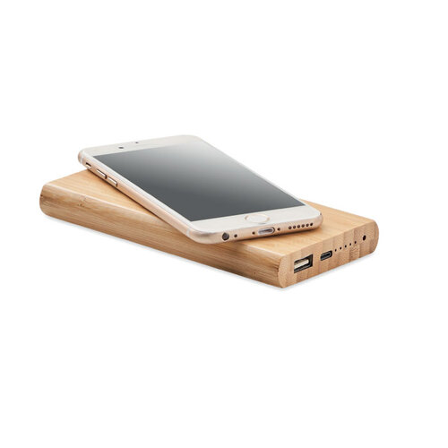 DeBle Arena C Bamboe Powerbank 6000 mAh MO6815 bedrukken met logo