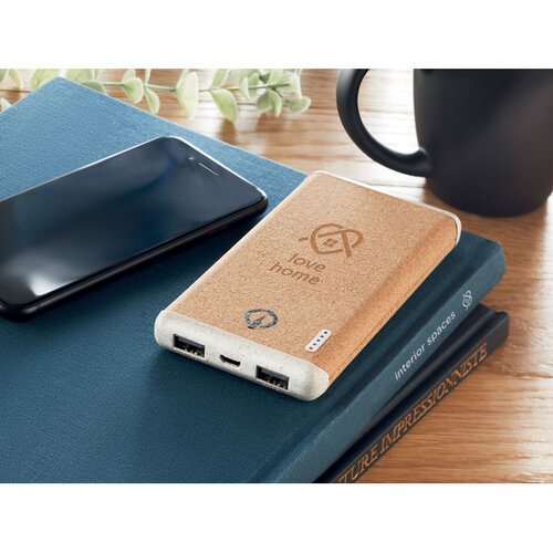 DeBle Ralia Draadloze 10000 mAh Powerbank MO6844 bedrukken met logo