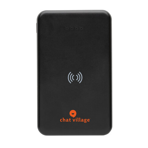 DeBle RCS gerecyclede 5.000 mAh draadloze powerbank bedrukken met logo