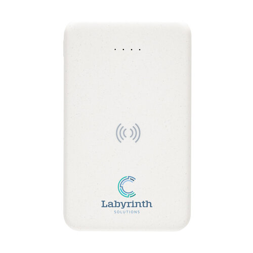 DeBle RCS gerecyclede 5.000 mAh draadloze powerbank bedrukken met logo