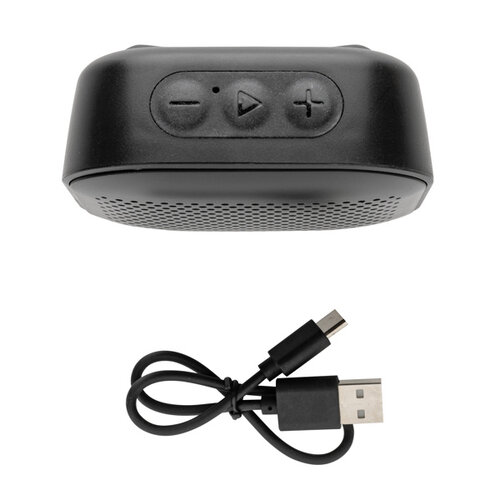 RCS gerecycled plastic Soundbox 3W speaker P329971 met logo bedrukken DeBle