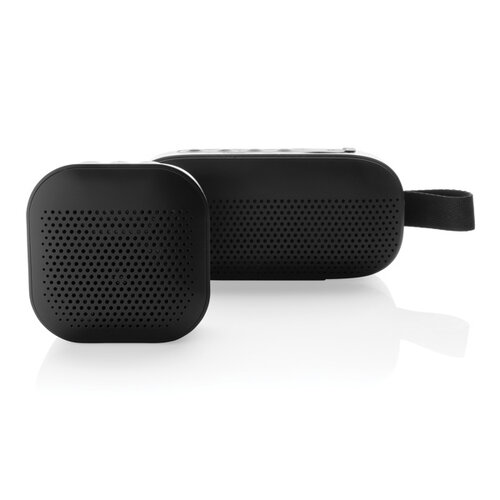 RCS gerecycled plastic Soundbox 3W speaker P329971 met logo bedrukken DeBle