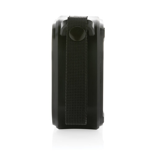 Sunwave solar speaker gerecycled plastic P331031 met logo bedrukken DeBle