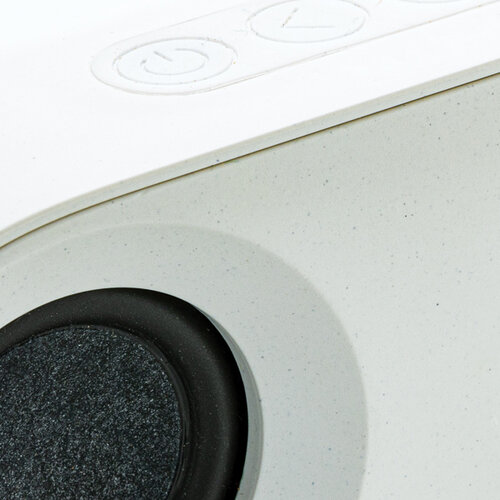 Oregon gerecycled plastic en kurk 10W speaker P329619 met logo bedrukken DeBle