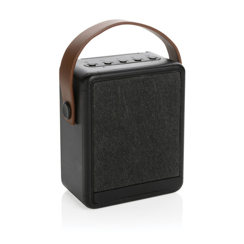 Skywave RCS gerecycled solar speaker 12W met logo bedrukken DeBle