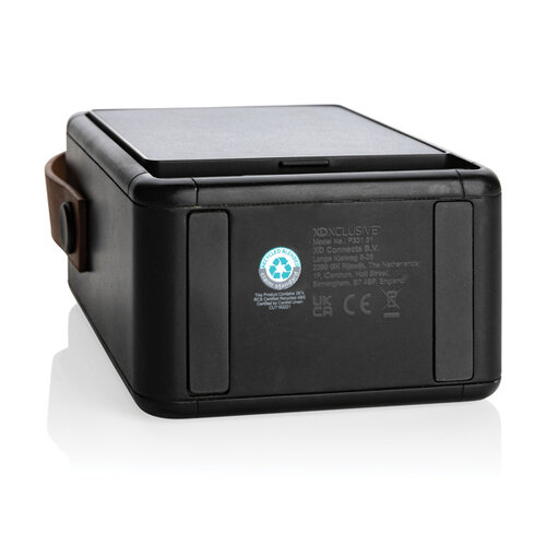 Skywave RCS gerecycled solar speaker 12W met logo bedrukken DeBle