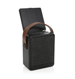 Skywave RCS gerecycled solar speaker 12W met logo bedrukken DeBle