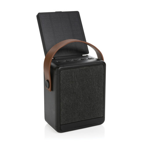 Skywave RCS gerecycled solar speaker 12W met logo bedrukken DeBle