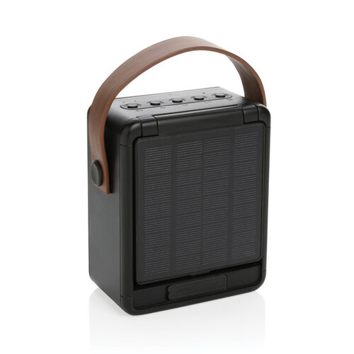 Skywave RCS gerecycled solar speaker 12W met logo bedrukken DeBle