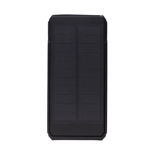 DeBle Skywave 10.000 mAh zonne-powerbank van RCS-gerecycled ABS bedrukken met logo