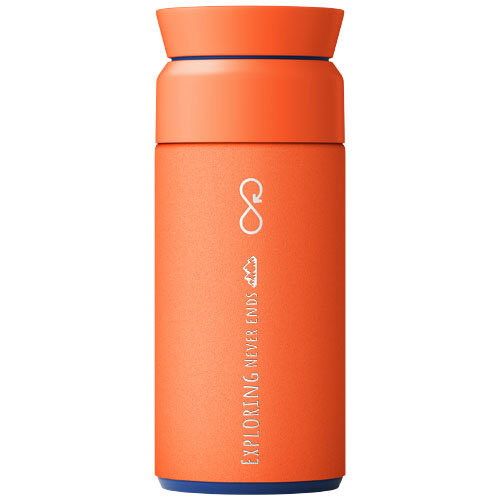 Ocean Bottle Brew Flask 350 ml oranje thermosbeker met 360°-drinkdeksel (100752)