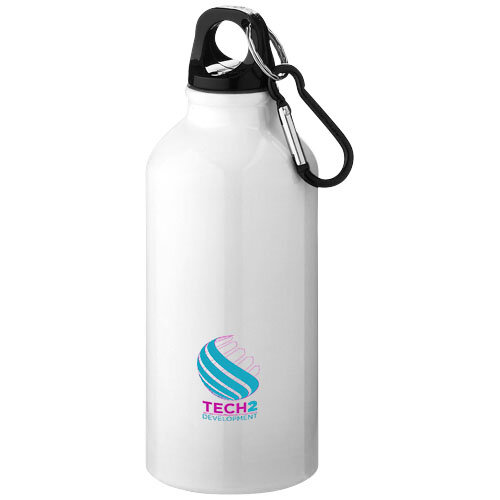 Oregon 400 ml waterfles van RCS-gecertificeerd gerecycled aluminium met karabijnhaak 100738