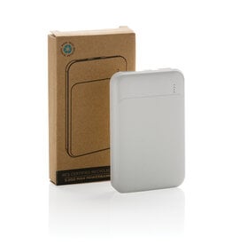 DeBle RCS Gerecycled Plastic 5000 mAh Powerbank P322.611 bedrukken met logo