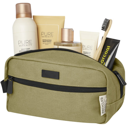 Joey GRS gerecycled canvas reisetui 3,5L met logo bedrukken DeBle