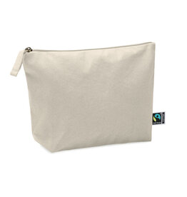 Fairtrade katoenen toilettas MO2095 met logo bedrukken DeBle