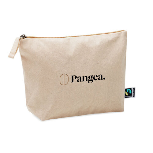 Fairtrade katoenen toilettas MO2095 met logo bedrukken DeBle