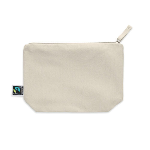 Fairtrade katoenen toilettas MO2095 met logo bedrukken DeBle