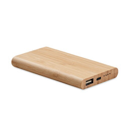 DeBle Arenapower C 4000 mAh bamboe USB-C powerbank bedrukken