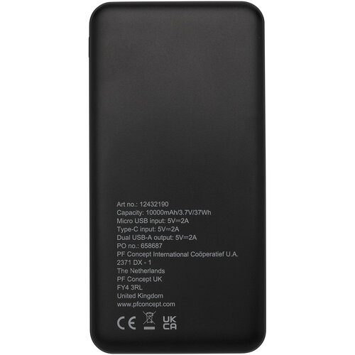 DeBle Loop Powerbank 10000 mAh van Gerecycled Plastic 12432190 bedrukken met logo