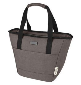Joey GRS gerecycled canvas lunchkoeltas 6 liter met RPET-voering, PEVA-isolatie en metalen plaatje voor lasergravure bedrukken met logo