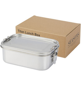 DéBlé Titan lunchtrommel van gerecycled roestvrij staal 750 ml gegraveerd met logo