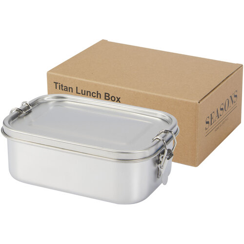 DéBlé Titan lunchtrommel van gerecycled roestvrij staal 750 ml gegraveerd met logo