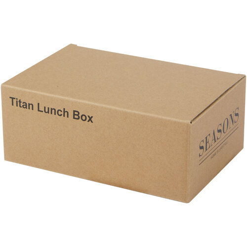 DéBlé Titan lunchtrommel van gerecycled roestvrij staal 750 ml gegraveerd met logo