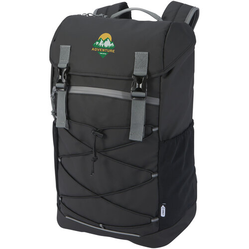 Aqua GRS waterbestendige 15,6 inch laptoprugzak bedrukt met bedrijfslogo