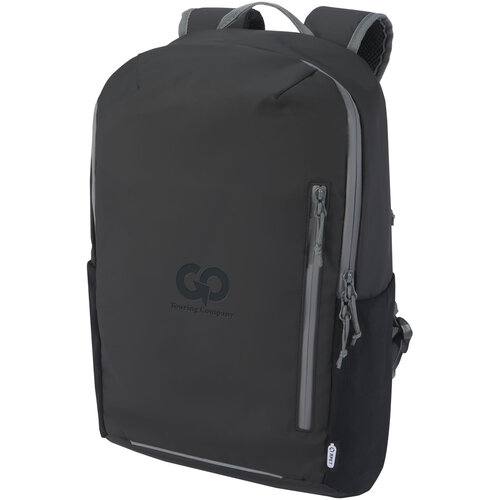 DéBlé Aqua GRS laptoprugzak 13004390 21L met 15 inch laptopvak, zijopening en reflecterende details