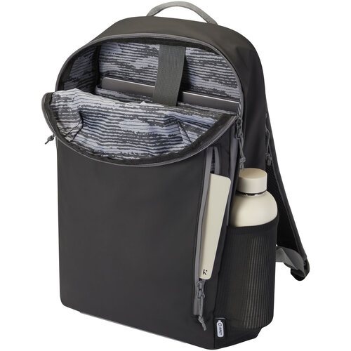 DéBlé Aqua GRS laptoprugzak 13004390 21L met 15 inch laptopvak, zijopening en reflecterende details