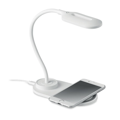 Bureaulamp met 10W lader Saturn (MO6349) met logo